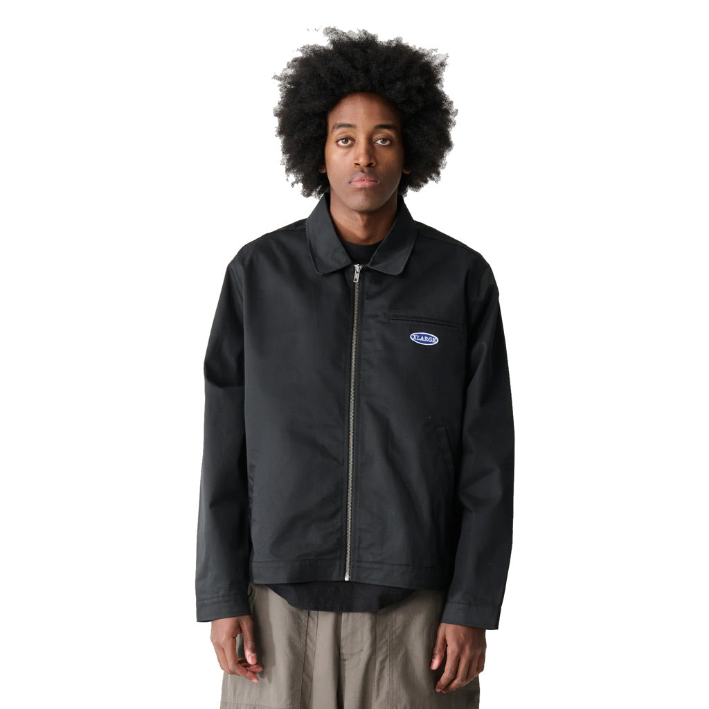 Xlarge Gorilla Twill Work Jacket - Black | Shop XLarge online with Pavement Skate Store and enjoy free Aotearoa shipping on orders over $100*!