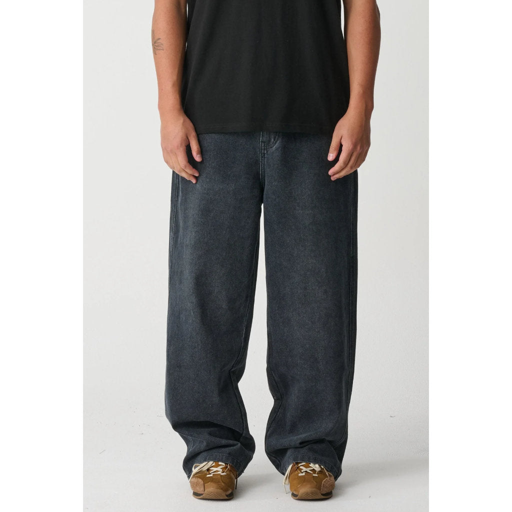XLarge Baggy Bull Denim 91 Pant in Faded Black | Shop XLarge online with Pavement with free Aotearoa NZ shipping on orders over $100*!