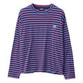 Xlarge Stripe Gorilla Fit LS Tee in Blue | Shop XLarge online with Pavement with free Aotearoa NZ shipping on orders over $100*!