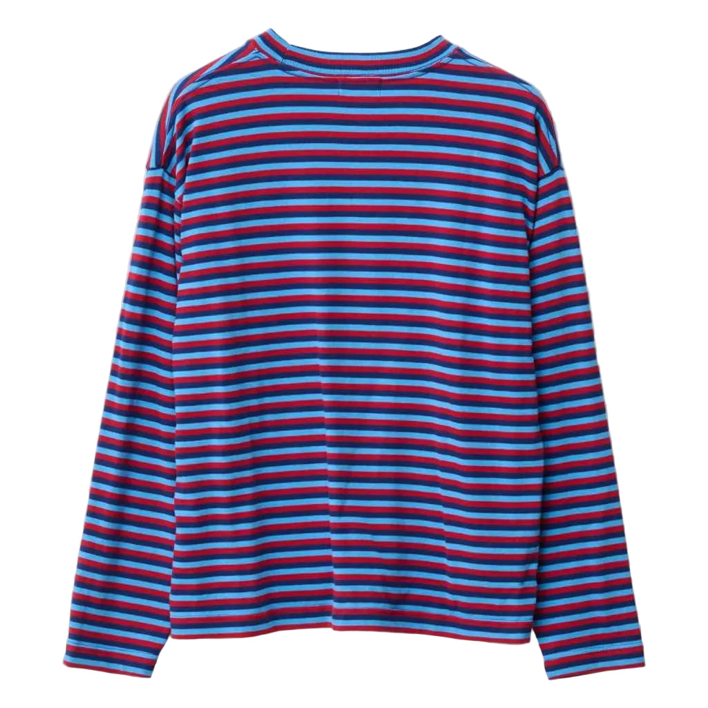 Xlarge Stripe Gorilla Fit LS Tee in Blue | Shop XLarge online with Pavement with free Aotearoa NZ shipping on orders over $100*!