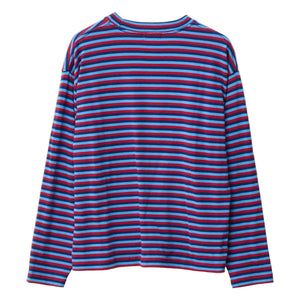 Xlarge Stripe Gorilla Fit LS Tee in Blue | Shop XLarge online with Pavement with free Aotearoa NZ shipping on orders over $100*!