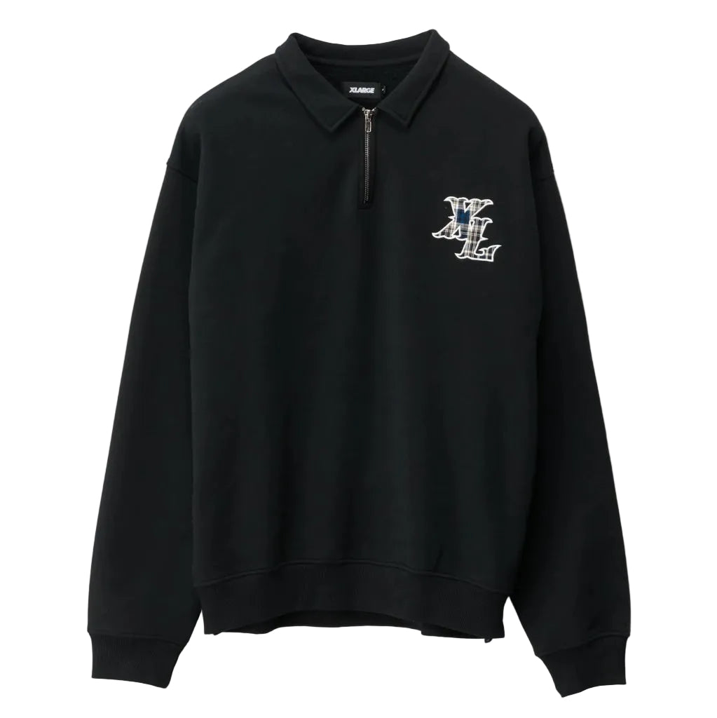 XLarge Collar Quarter Zip in Black | Shop XLarge online with Pavement with free Aotearoa NZ shipping on orders over $100*!