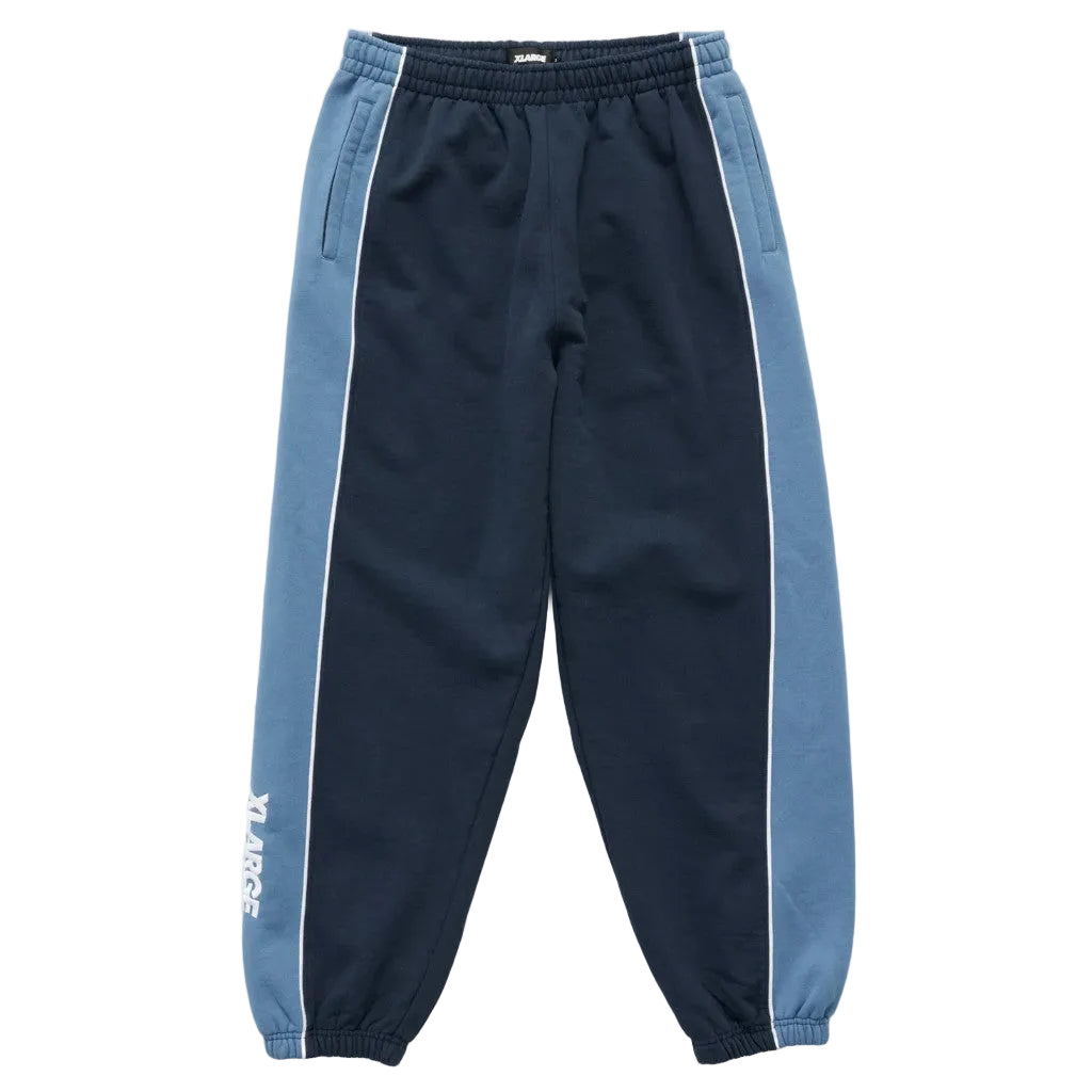 XLarge Panel Trackpants in Captain Navy | Shop XLarge online with Pavement with free Aotearoa NZ shipping on orders over $100*!