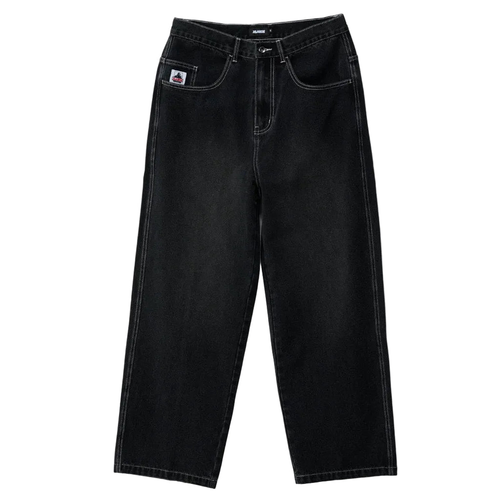 XLarge Old English Baggy Denim 91 Pants in Worn Black | Shop XLarge online with Pavement with free Aotearoa NZ shipping on orders over $100*!