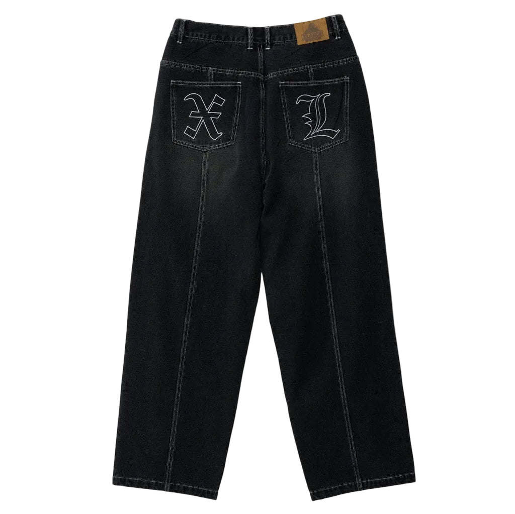 XLarge Old English Baggy Denim 91 Pants in Worn Black | Shop XLarge online with Pavement with free Aotearoa NZ shipping on orders over $100*!
