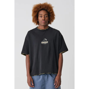 XLarge Double Layer Gorilla Fit Tee in Pigment Black | Shop XLarge brand clothing online with Pavement Skate Store with free Aotearoa NZ shipping over $100*!