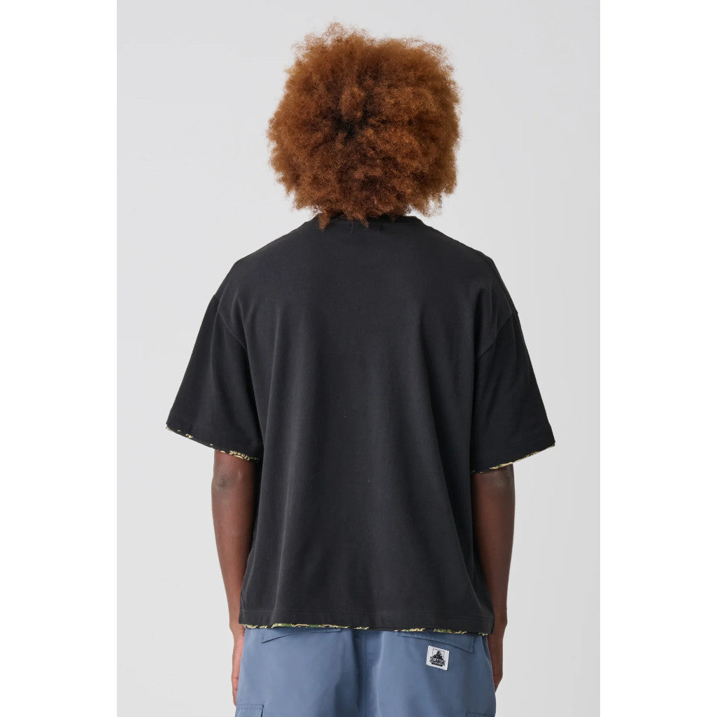 XLarge Double Layer Gorilla Fit Tee in Pigment Black | Shop XLarge brand clothing online with Pavement Skate Store with free Aotearoa NZ shipping over $100*!