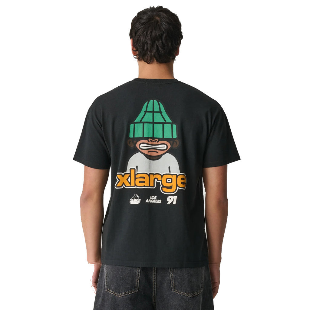 XLarge Grin Tee in Pigment Black | Shop XLarge brand clothing online with Pavement Skate Store with free Aotearoa NZ shipping over $100*!