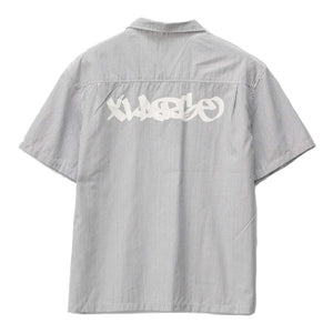 XLarge Mark Gorilla Fit SS Shirt in Navy/White Stripe | Shop XLarge brand clothing online with Pavement Skate Store with free Aotearoa NZ shipping over $100*!