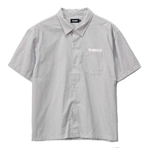 XLarge Mark Gorilla Fit SS Shirt in Navy/White Stripe | Shop XLarge brand clothing online with Pavement Skate Store with free Aotearoa NZ shipping over $100*!