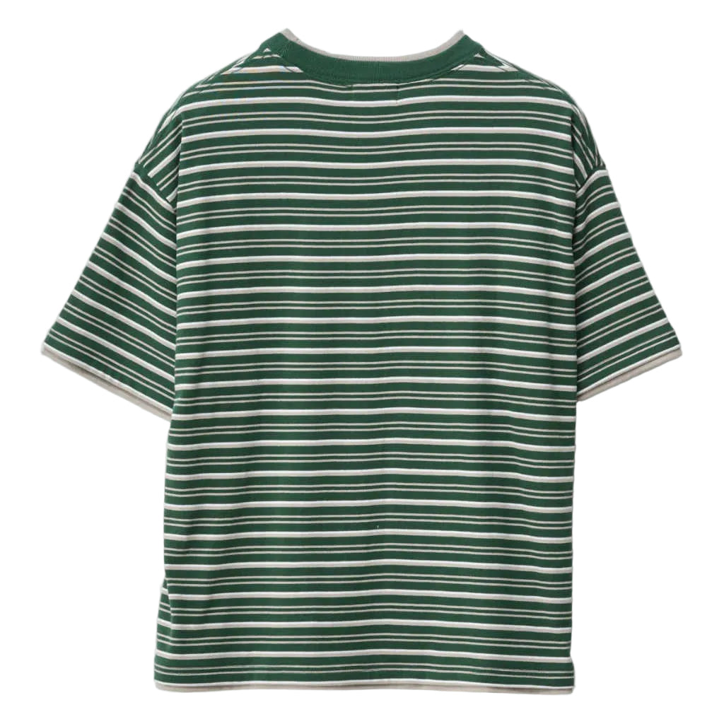 XLarge Stripe Double Layer Gorilla Fit Tee - Eden | Shop XLarge clothing online with Pavement Skate Store with free Aotearoa NZ shipping over $100*!