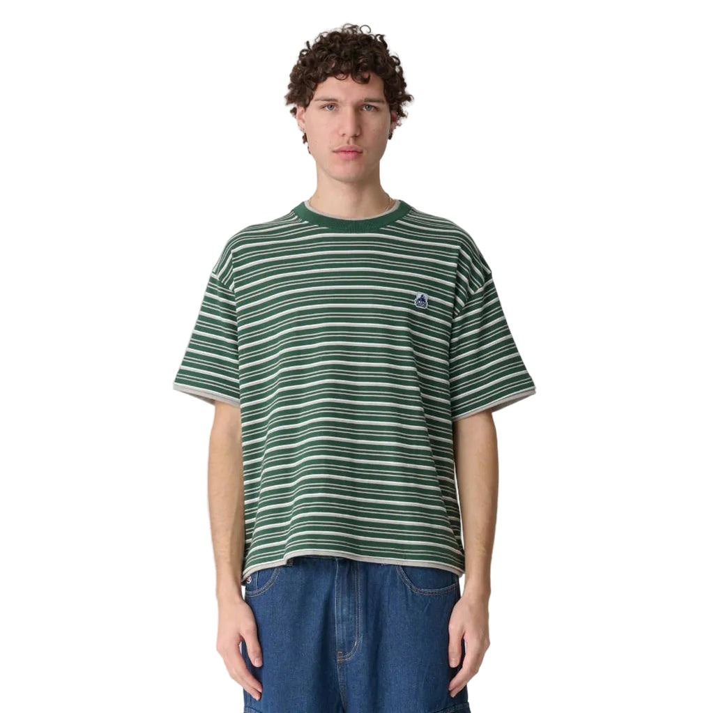 XLarge Stripe Double Layer Gorilla Fit Tee - Eden | Shop XLarge clothing online with Pavement Skate Store with free Aotearoa NZ shipping over $100*!