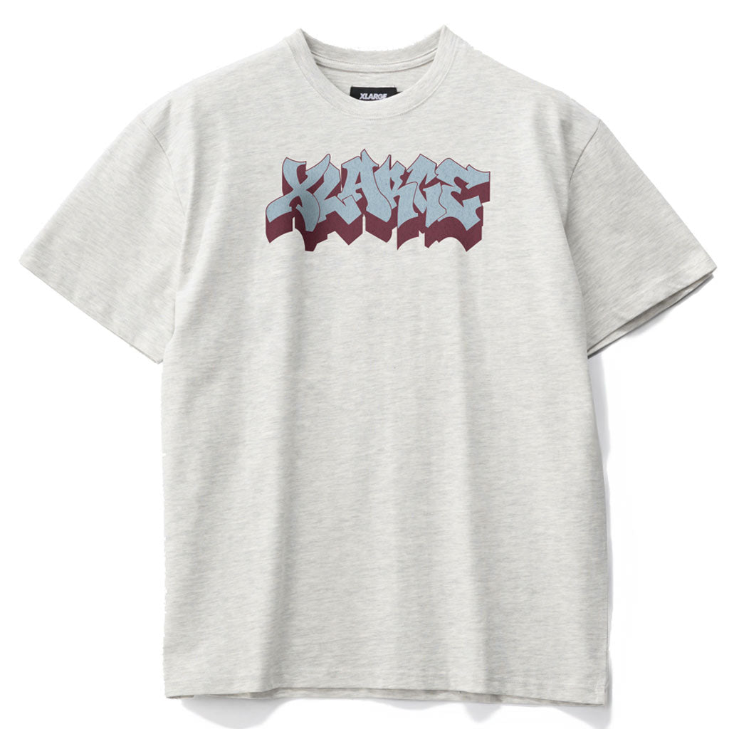 Xlarge 3D SS Tee in Ash Heather | Shop Xlarge clothing online with Pavement Skate Store with free Aotearoa NZ shipping on orders over $100*