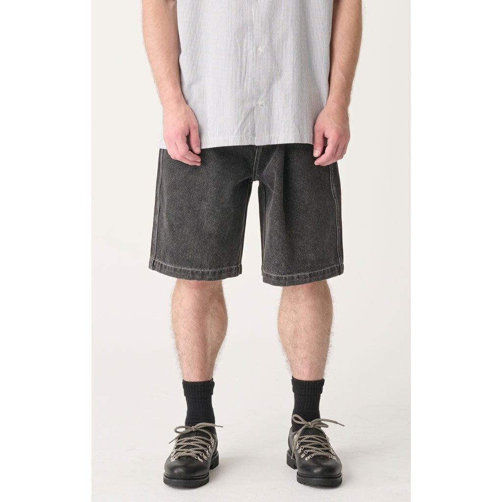 Xlarge 91 Star Bull Denim 91 Short in Washed Black | Shop Xlarge clothing online with Pavement Skate Store with free Aotearoa NZ shipping on orders over $100*