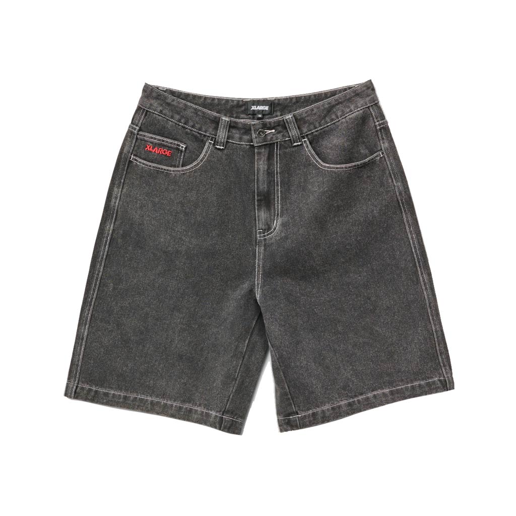 Xlarge 91 Star Bull Denim 91 Short in Washed Black | Shop Xlarge clothing online with Pavement Skate Store with free Aotearoa NZ shipping on orders over $100*