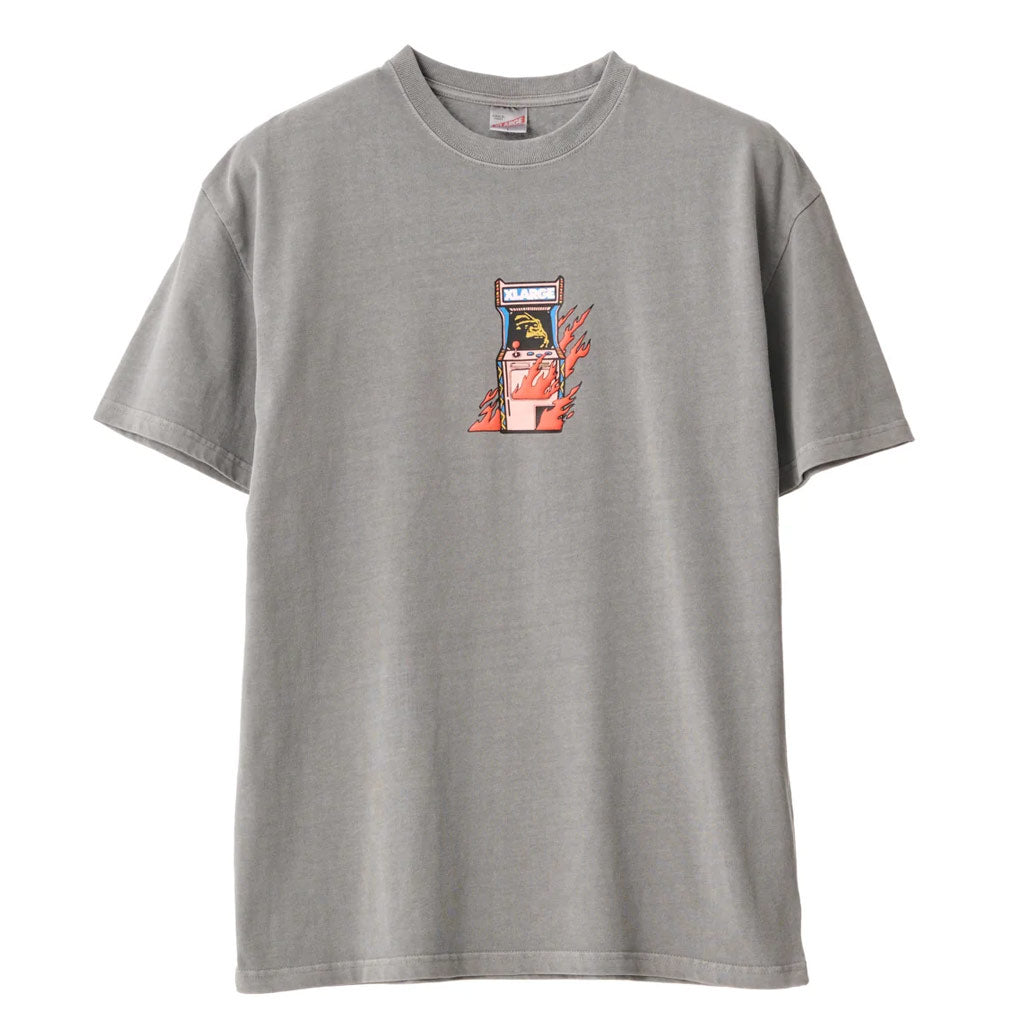 Xlarge Arcade Tee - Pigment Grey. Custom box-fit tee, constructed from a combed cotton jersey. Shop Xlarge men's tees online with Pavement skate store and enjoy free NZ shipping on your order over $150. Easy, no fuss returns. Afterpay and Laybuy. Pavement - Dunedin's independent skate store since 2009.