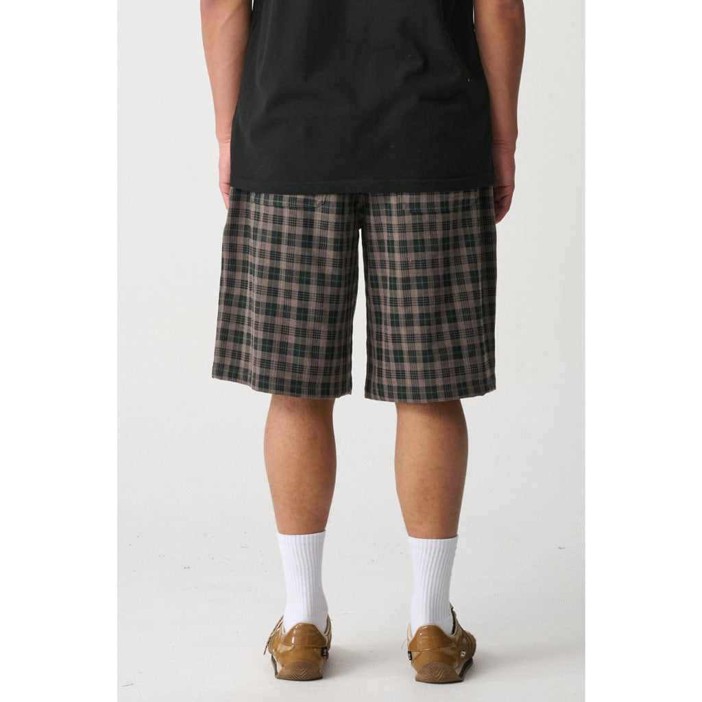 Xlarge Baggy 91 Shorts in Green Check | Shop XLarge clothing online with Pavement Skate Store with free Aotearoa NZ shipping on orders over $100*!
