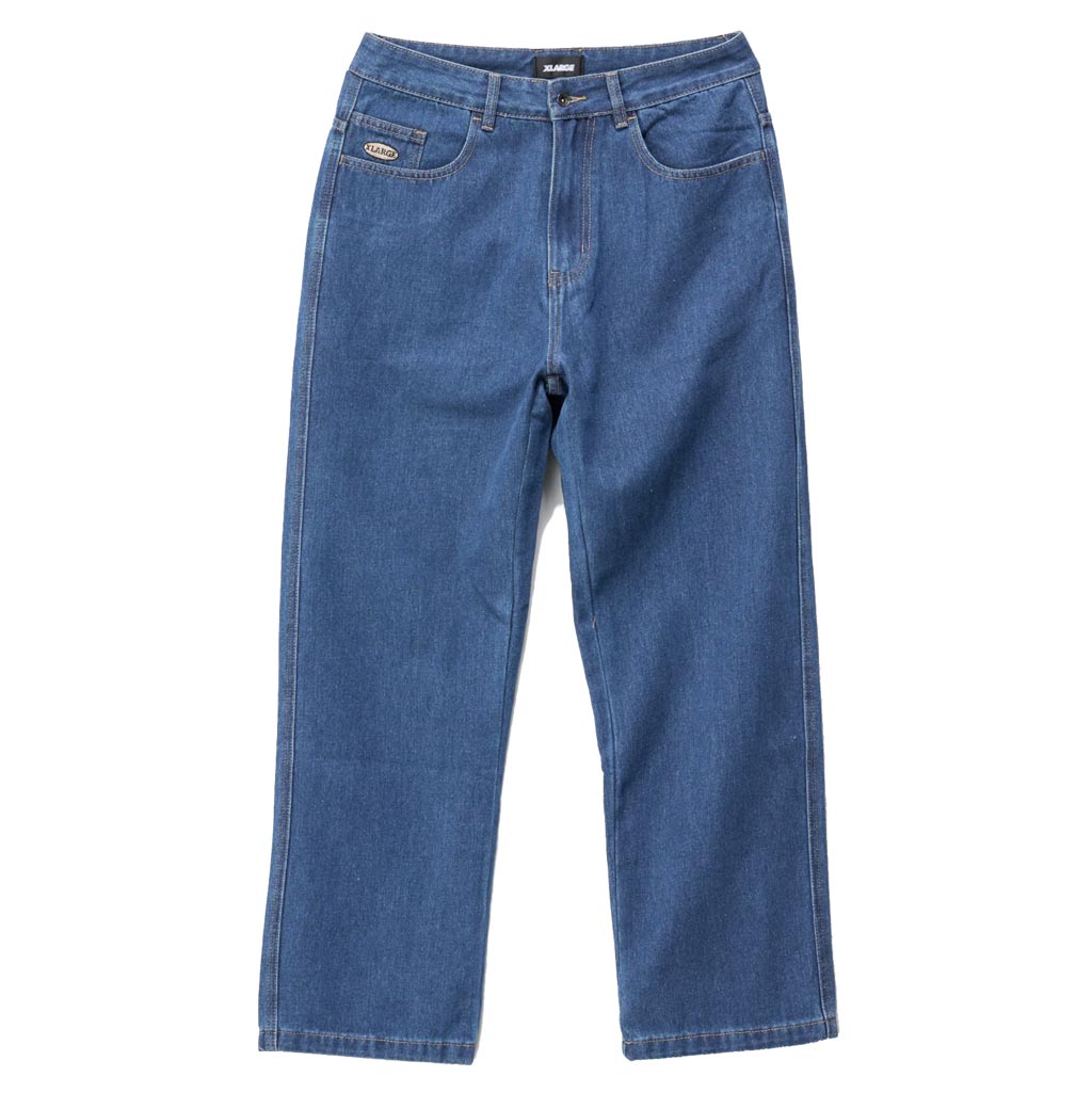 Xlarge Baggy Bull Denim 91 Pant in Worn Blue | Free Aotearoa NZ shipping on XLarge orders over $100* when you shop online with Pavement Skate Store!