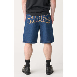 Xlarge Burst Bull Denim 91 Short in Raw Indigo | Shop Xlarge clothing online with Pavement Skate Store with free Aotearoa NZ shipping on orders over $100*