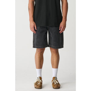 Xlarge Drip Dry Bull Denim 91 Short in Washed Black | Shop XLarge clothing online with Pavement Skate Store with free Aotearoa NZ shipping on orders over $100*!