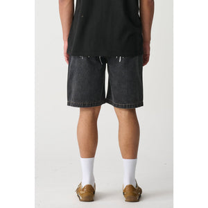Xlarge Drip Dry Bull Denim 91 Short in Washed Black | Shop XLarge clothing online with Pavement Skate Store with free Aotearoa NZ shipping on orders over $100*!