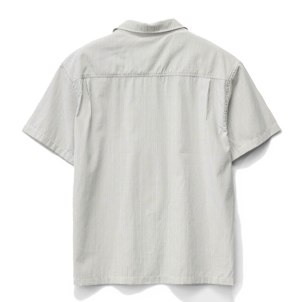 Xlarge Oxford Script SS Shirt in Black/White Stripe | Shop Xlarge clothing online with Pavement Skate Store with free Aotearoa NZ shipping on orders over $100*