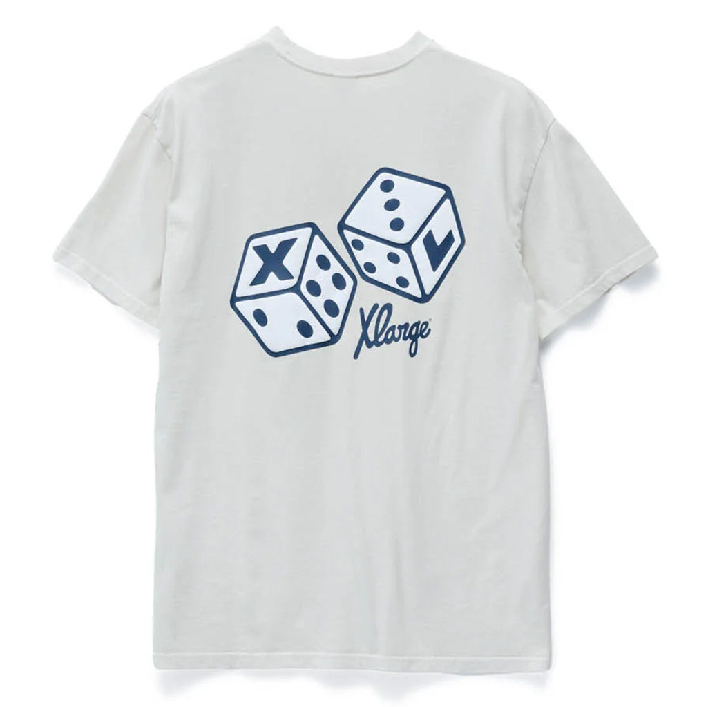 Xlarge XL Dice Tee - Pigment White | Free Aotearoa NZ shipping on XLarge orders over $100* when you shop online with Pavement Skate Store!