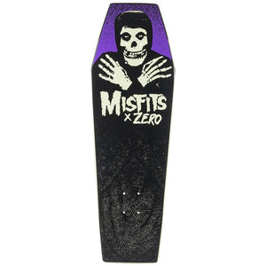 Zero X Misfits Fiend Coffin - Glow In The Dark Skateboard Deck 9.5" | Free Aoteroa shipping on skateboard orders over $100* when you shop online with Pavement.