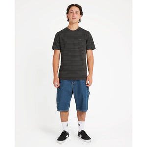 Volcom Dorture Crew Tee in Stealth | Shop Volcom online with Pavement Skate Store and enjoy free Aotearoa NZ shipping on your order over $100*!