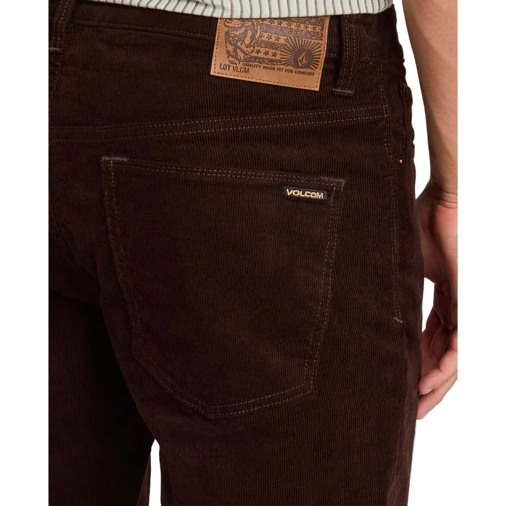 Voclom Solver 5 Pocket Cord in Cacao | Shop Volcom Denim online with Pavement Skate Store! Free Aotearoa NZ shipping over $100*