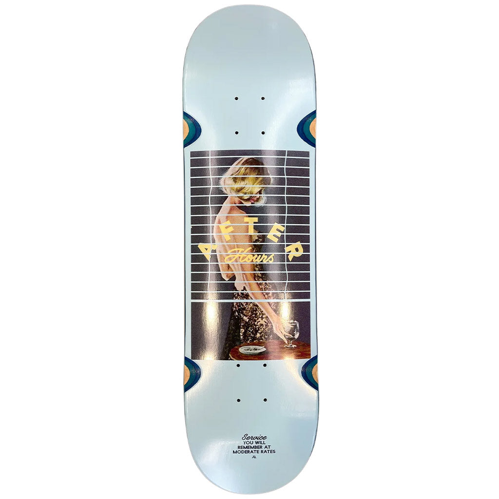 Buy After Hours Blinds Skateboard Deck 8.375" x 32.063". Order online and get free shipping on orders over $100* with Pavement Skate Shop!