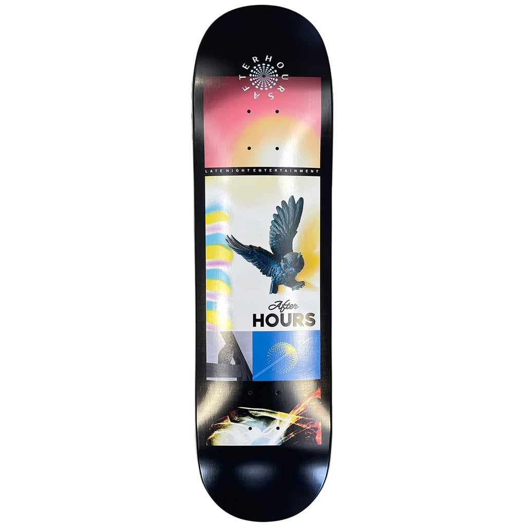 Buy After Hours Bummer Summer Skateboard Deck 8.6" x 32.25". Order online and get free shipping on orders over $100* with Pavement Skate Shop!