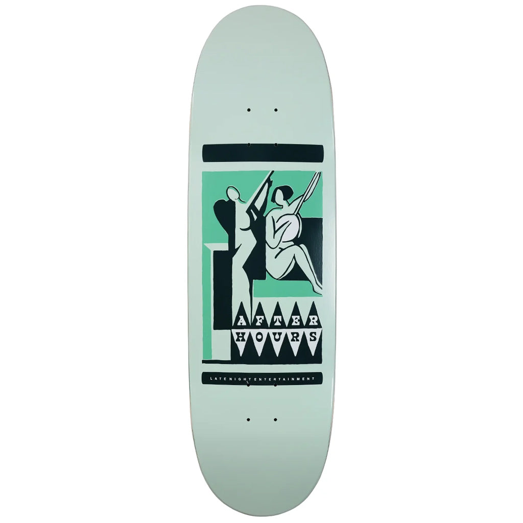 After Hours Strings Skateboard Deck 9.1" Egg  | Free Aotearoa shipping on skateboard orders over $100* when you shop online with Pavement Skate Store.