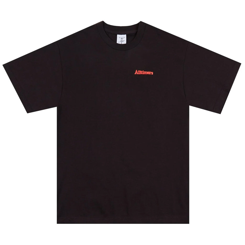 Alltimers Tiny Broadway Tee - Black. 100% cotton. Embroidered logo on chest. Shop Alltimers skateboards, apparel and accessories with Pavement skate store online. Free, fast NZ shipping over $150. No fuss returns.