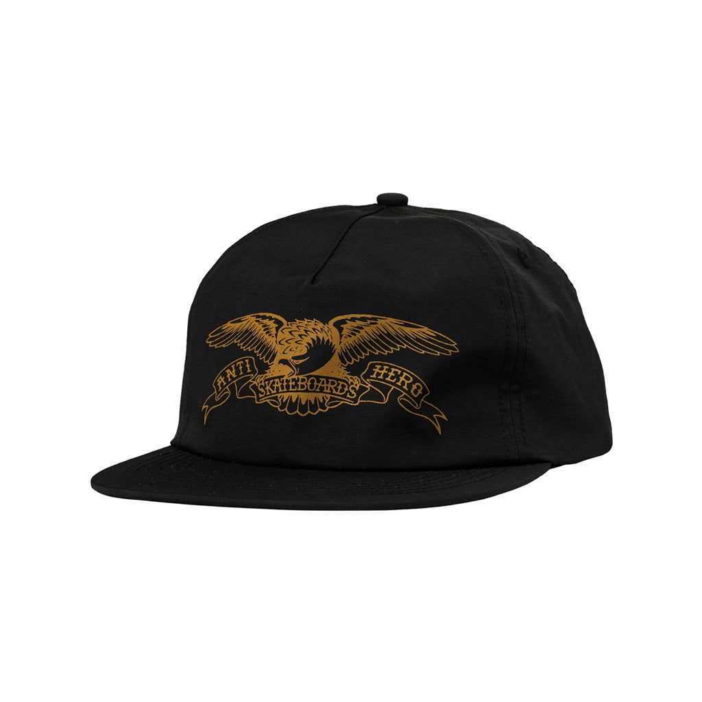 Anti Hero Basic Eagle Snapback - Black/Brown. Shop Anti Hero with Pavement Skate Store and enjoy free Aotearoa NZ shipping over $100* on your order!