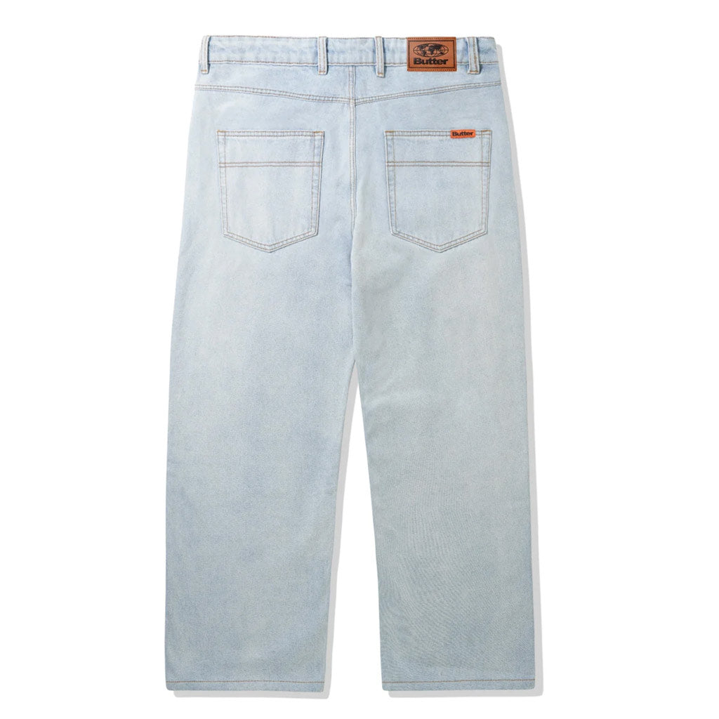 Butter Goods Baggy Denim Jeans Light Blue Pavement Pavement NZ
