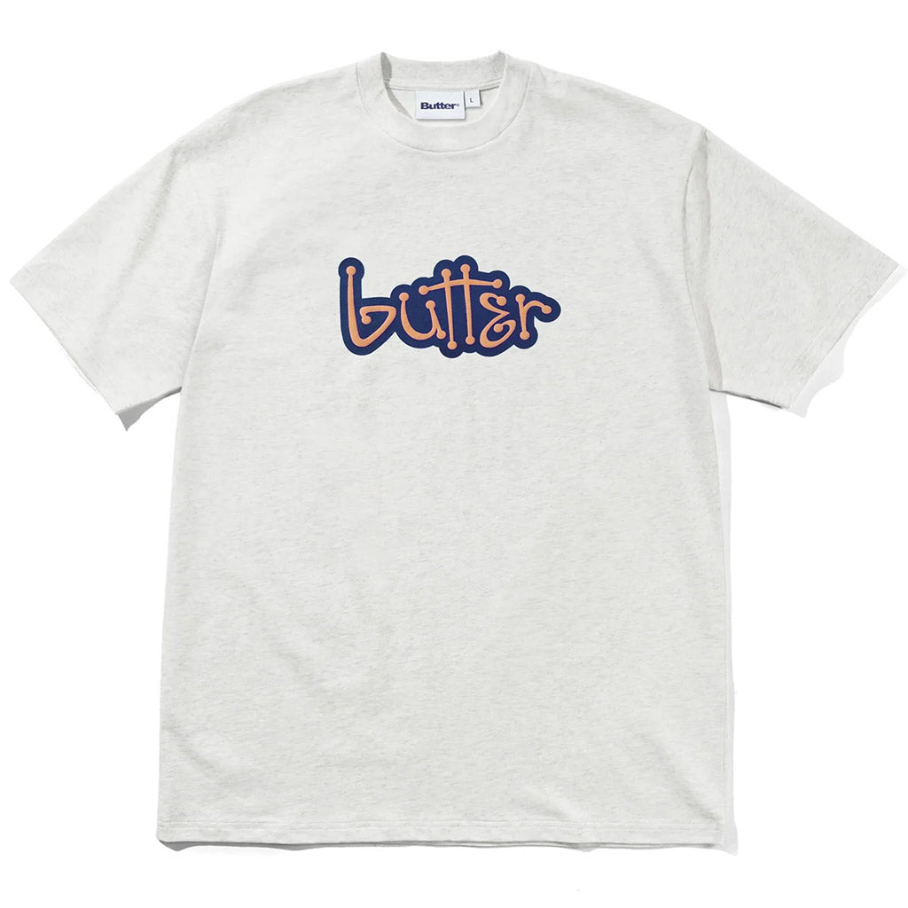 Butter Goods Connection Tee - Ash | Shop Butter Goods online with Pavement Skate Store and enjoy free Aotearoa shipping on orders over $100*!