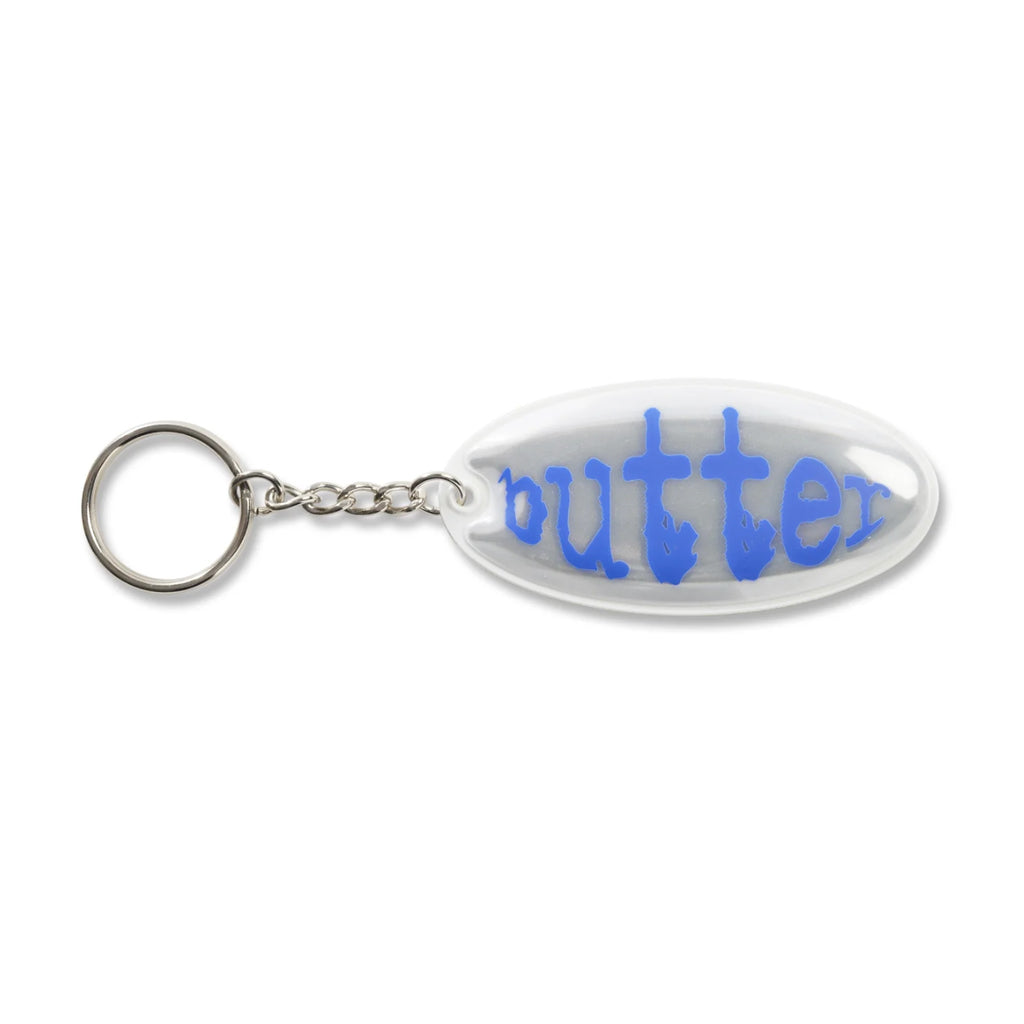 Butter Goods Frenzy Reflective Key Chain - Pearl. Reflective filled plastic key chain with ring. Print on both sides. Size: O/S. Shop Butter Goods premium streetwear clothing and accessories online with Dunedin's independent skate store, PAVEMENT. Free New Zealand delivery over $150.