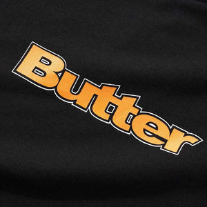 Butter Goods Outline Logo Tee - Black | Shop Butter Goods online with Pavement Skate Store and enjoy free Aotearoa shipping on orders over $100*!