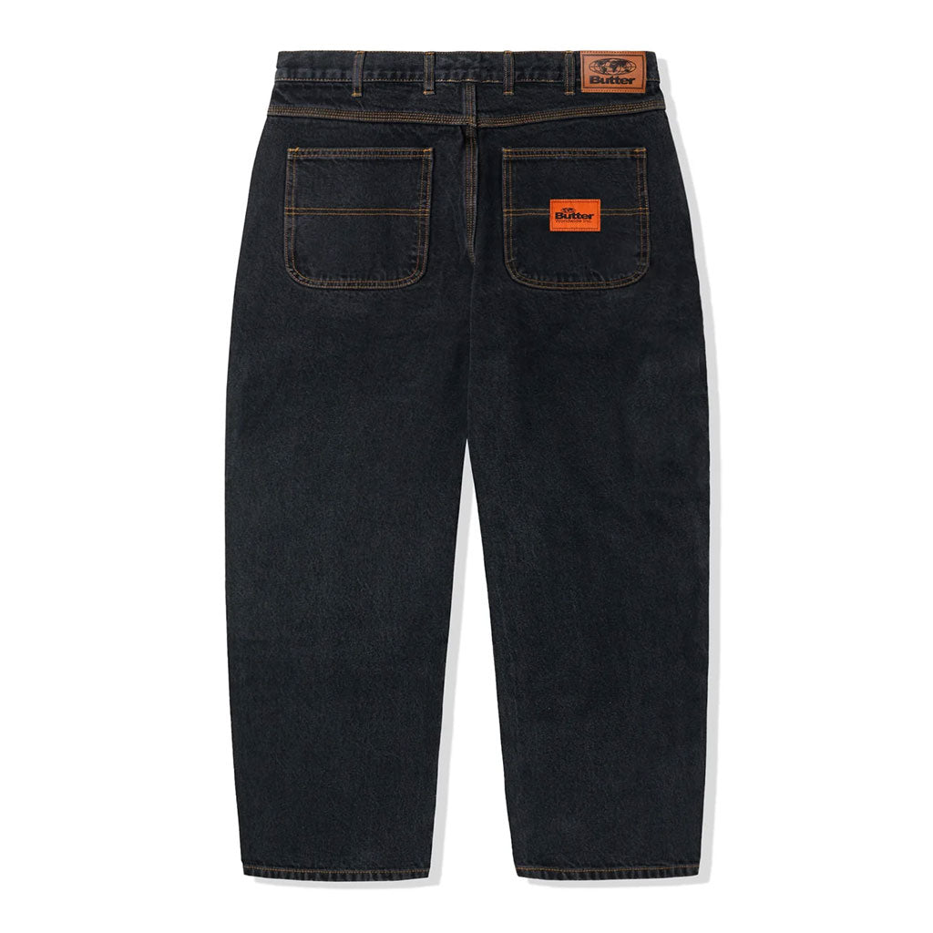 BUTTER GOODS SANTOSUOSSO DENIM JEANS - WASHED BLACK
