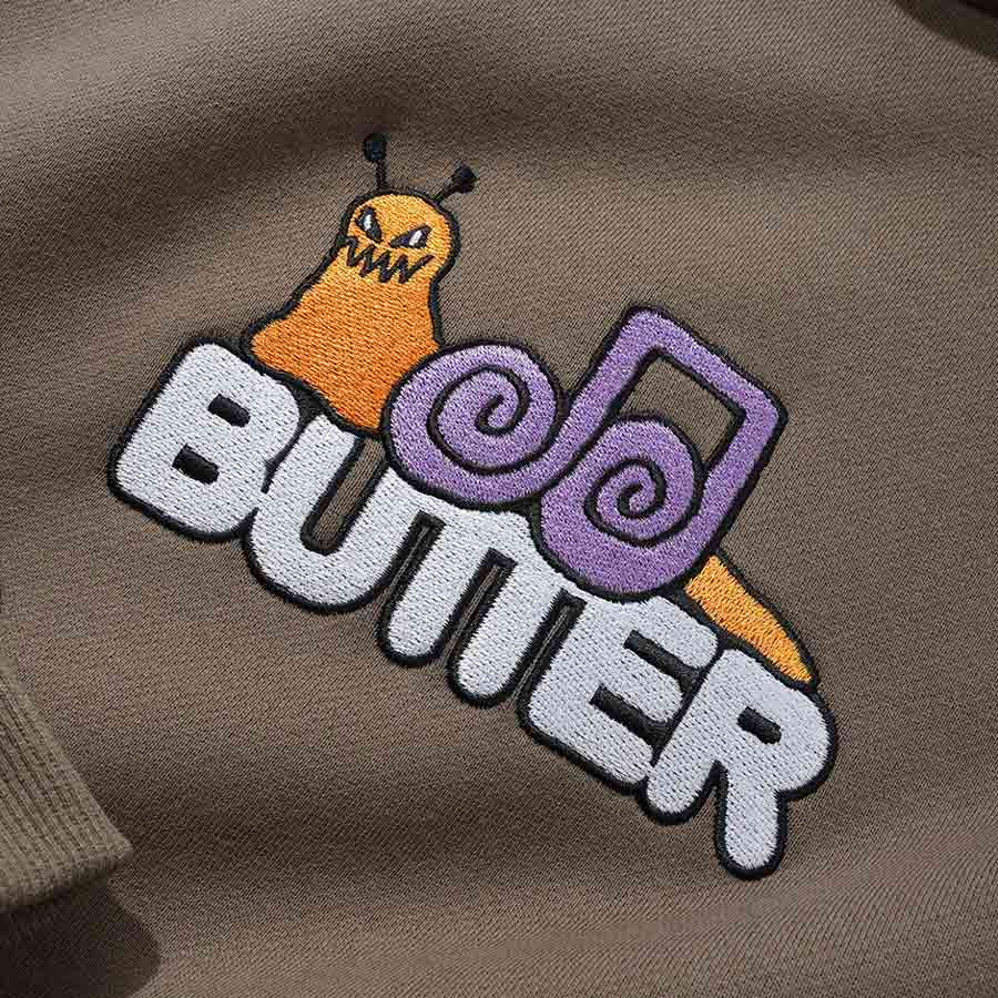 Butter Goods Snail Pullover Hood - Umber | Shop Butter Goods online with Pavement Skate Store and enjoy free Aotearoa shipping on orders over $100*!