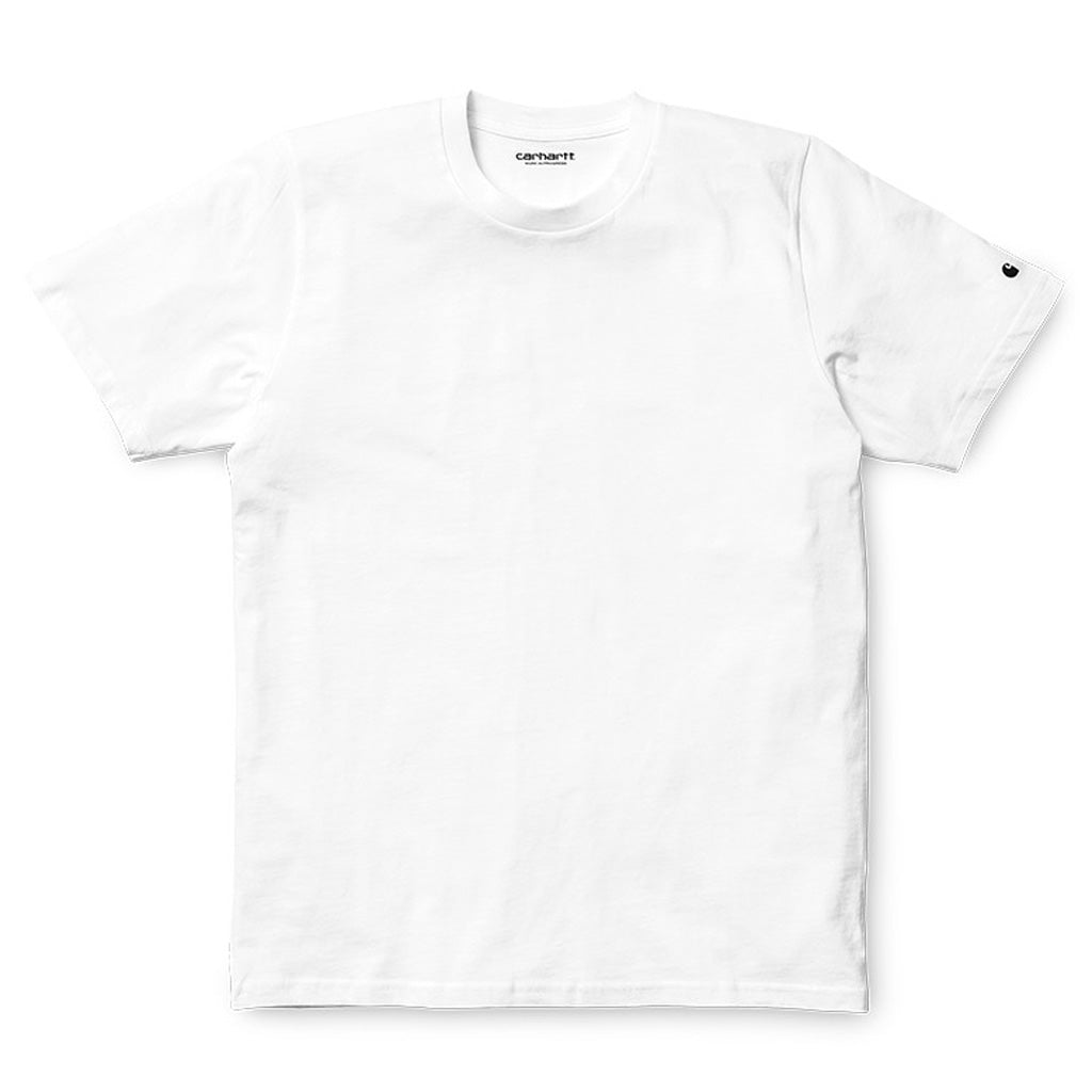 Carhartt Wip S/S Base Tee - White/Black. The Base T-Shirt is a simple t-shirt constructed from 100% cotton jersey. Features a printed Carhartt ‘C’ logo on the left sleeve. Shop Carhartt WIP premium clothing and accessories online. Free, fast NZ shipping over $100. Pavement, Dunedin's independent skate store since 2009.