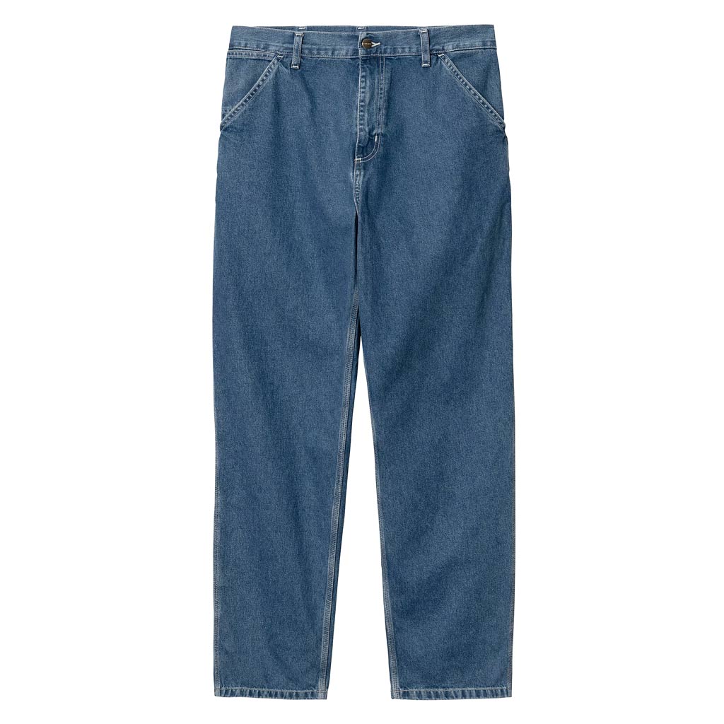 Carhartt WIP Simple Pant - Blue Stone Wash | Shop Carhartt WIP online with Pavement and enjoy complimentary Aotearoa NZ shipping on orders over $100*