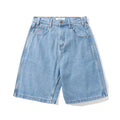 Cash Only Logo Denim Short in Washed Indigo | Shop Cash Only clothing online with Pavement Skate Store with free Aotearoa NZ shipping over $100*