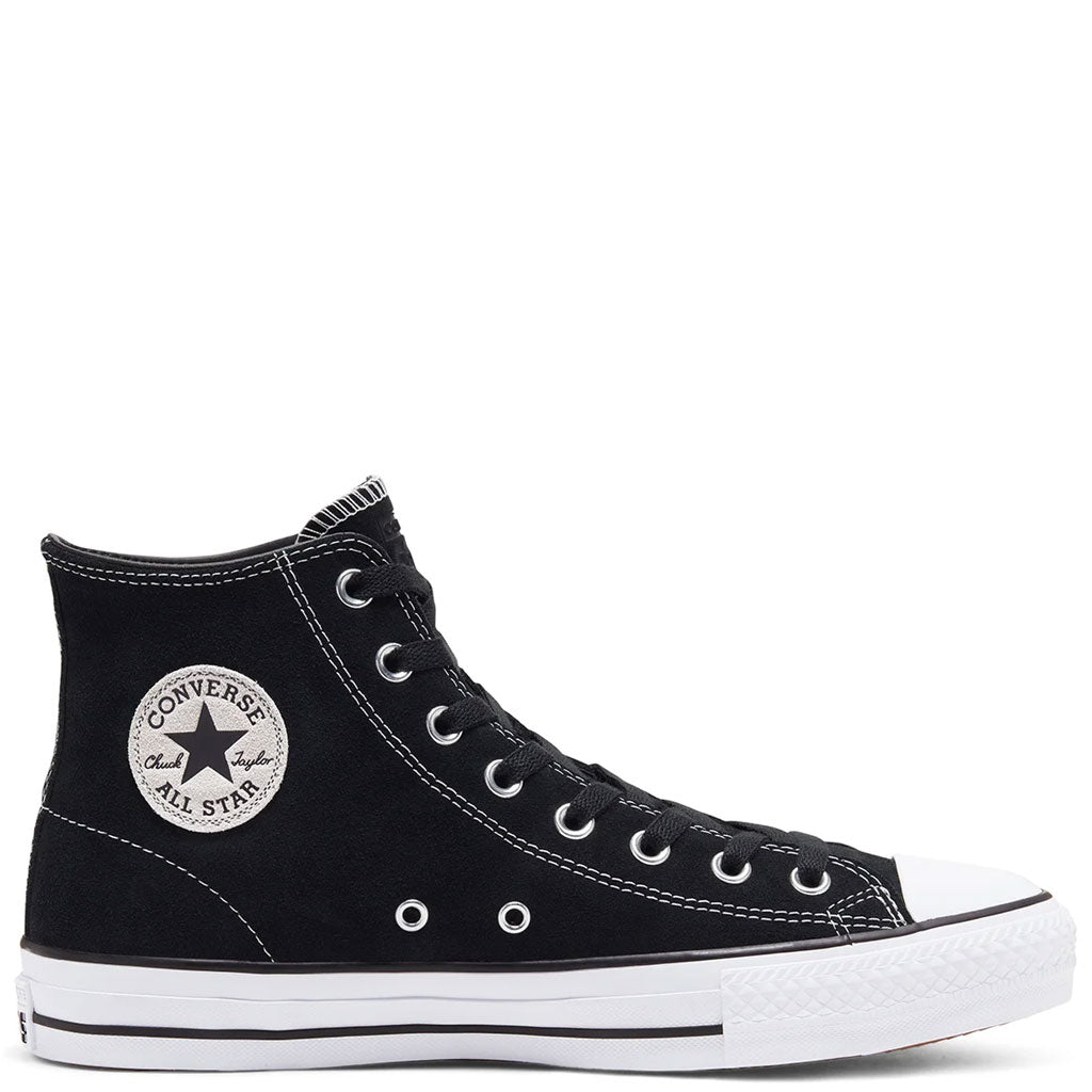 CONVERSE CTAS PRO HI - BLACK/WHITE SUEDE