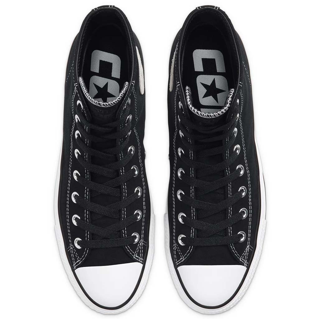 CONVERSE CTAS PRO HI - BLACK/WHITE SUEDE