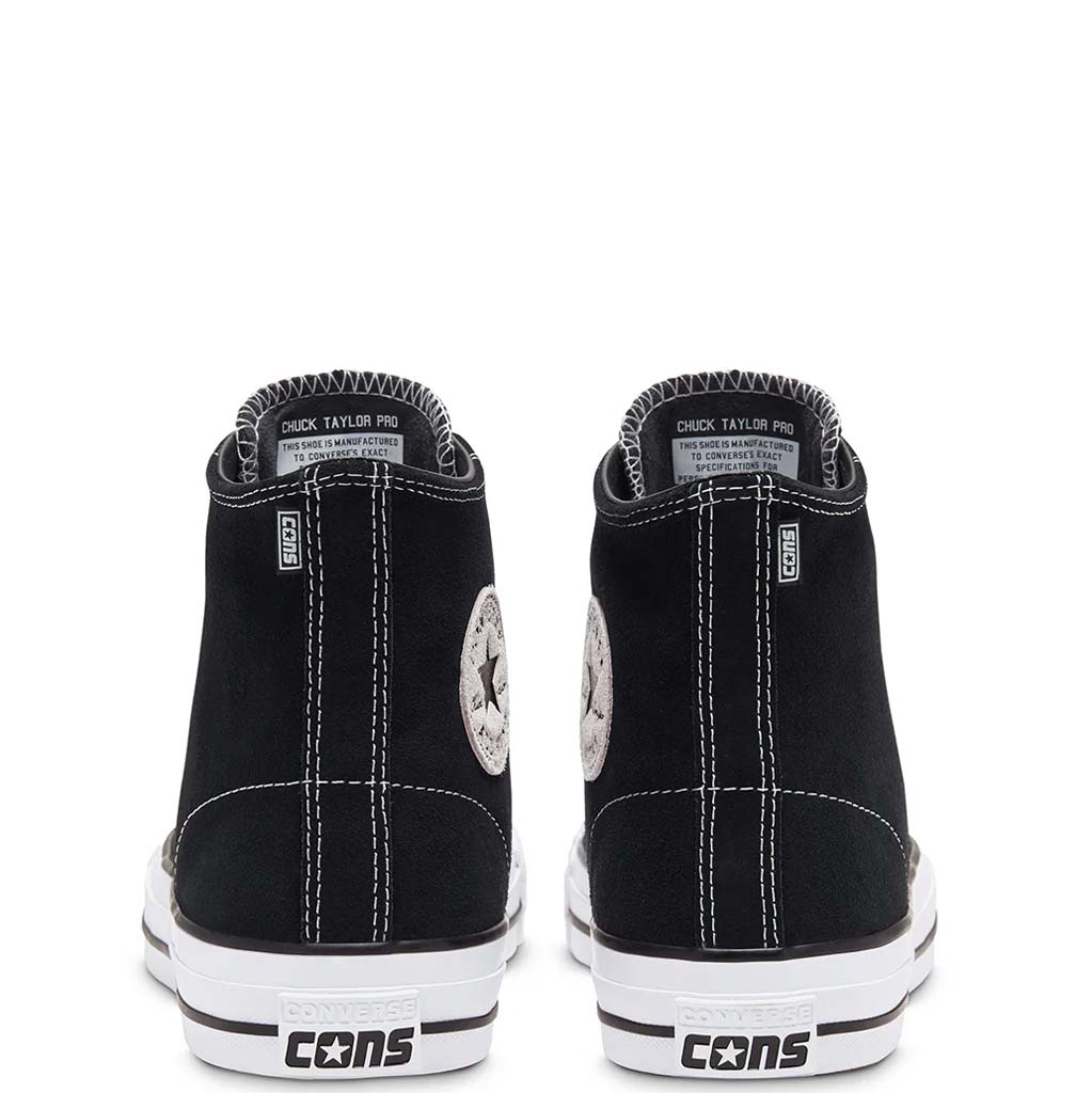 CONVERSE CTAS PRO HI - BLACK/WHITE SUEDE