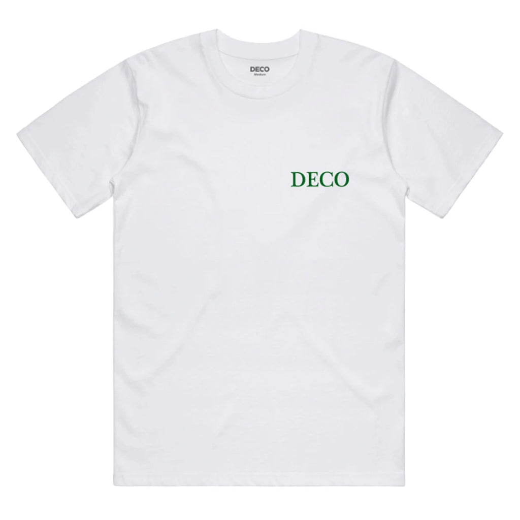 Deco Tour Of The Snake Tee in White | Free Aotearoa NZ shipping on Deco Skatebaords orders with Pavement Skate Store over $100*!
