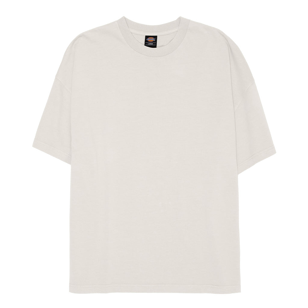 Dickies 330 Washed Box Fit Oversized Tee - Bone. 235gsm 100% cotton. Single jersey knit Dickies box fit oversized tee featuring a woven label of the Dickies logo. DM323-SS04. Shop Dickies clothing and accessories with Pavement online. Free, fast NZ shipping over $150. 