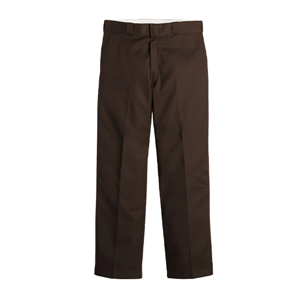 Dickies Super Baggy Loose Fit Pants 852AU - Dark Brown. Dickies 66 Cloth 8.5 Oz 65% Polyester 35% Cotton Twill Sits at true waist, wrinkle resistant, permanent crease, metal hook & bar closure, back welt pockets, long tunnel belt loops. Shop Dickies online with Pavement skate shop, Ōtepoti. Free NZ shipping over $150.